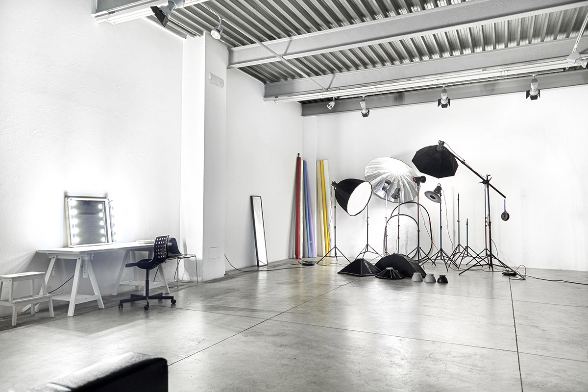 interior of Rental daylight photo studio