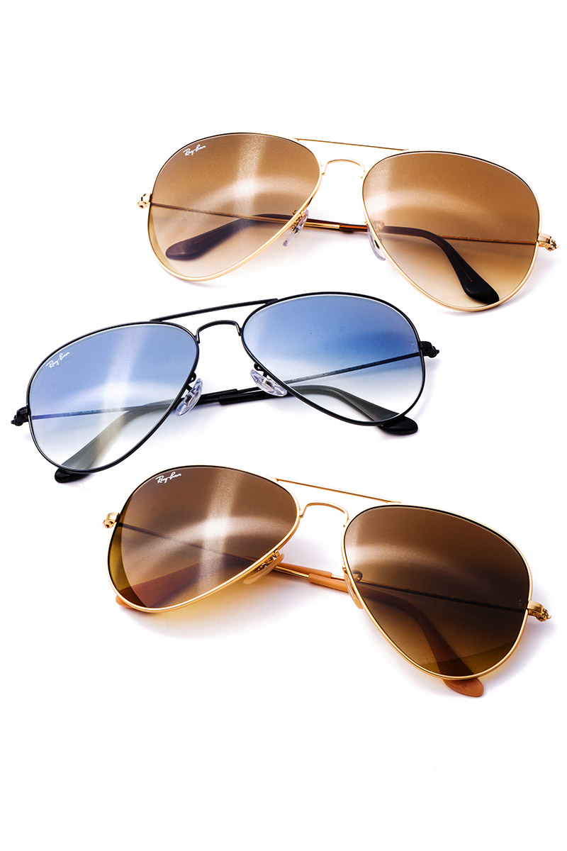 Rayban sunglasses accessories campaign still-life